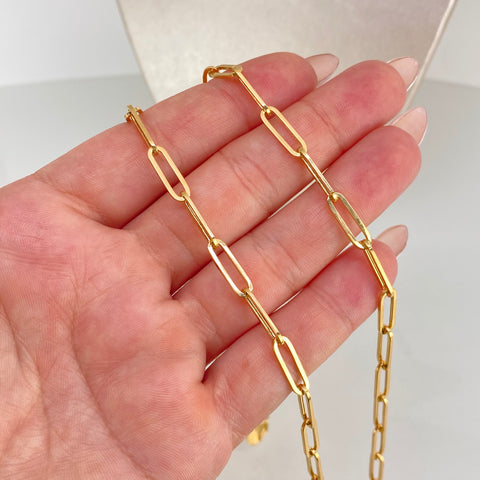 Cadena ● Cajón Oro amarillo 18k +1 / 8,44 Gr / 4 mm / 60 Cm *