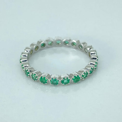 Anillo Sinfin 23 ESM 0.7 CT Oro blanco 18k / Talla 7 / 2,08 Gr *