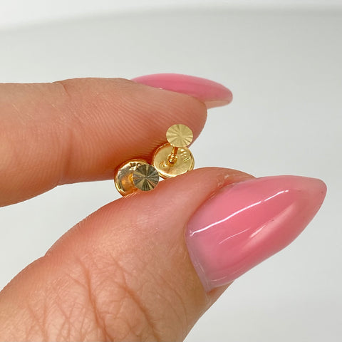 Topos Circulo Diamantado Oro amarillo 18k 0,35 Gr / 3 mm *