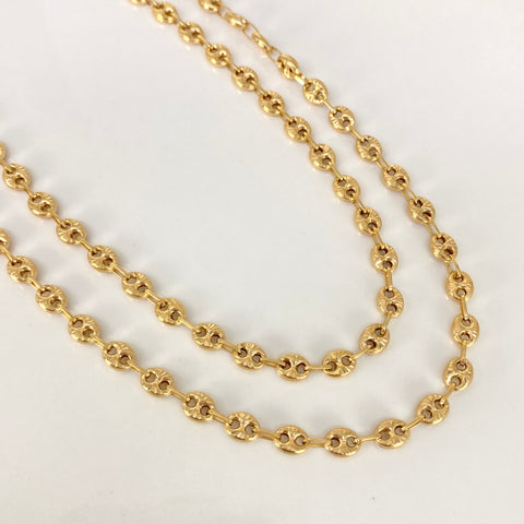 Cadena GC Diamantado Oro amarillo 18k 12,90 Gr / 5 mm / 60 Cm †