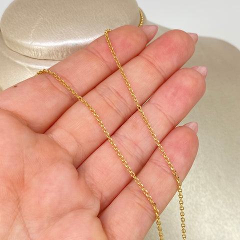 Cadena ● Aro Seguido Oro amarillo 18k 1,32 Gr / 1,6 mm / 45 Cm *