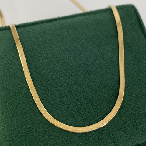 Cadena ● Espejo Oro amarillo 18k +3 / 4,42 Gr / 2,2 mm / 45 Cm