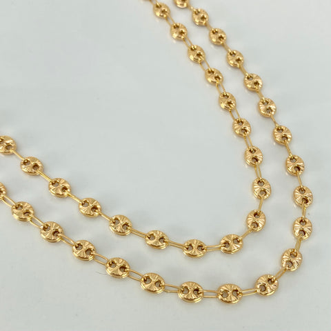 Cadena GC Diamantado Oro amarillo 18k 7,77 Gr / 4,2 mm / 45 Cm