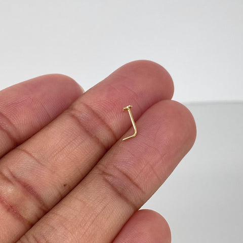 Piercing Estrella / Oro Amarillo 18k (Joya) / 2.5mm / 0,13gr / 1cm / (Nariz) †
