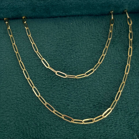 Cadena Cajón Oro amarillo 18k 1,36 Gr / 2 mm / 45 Cm *