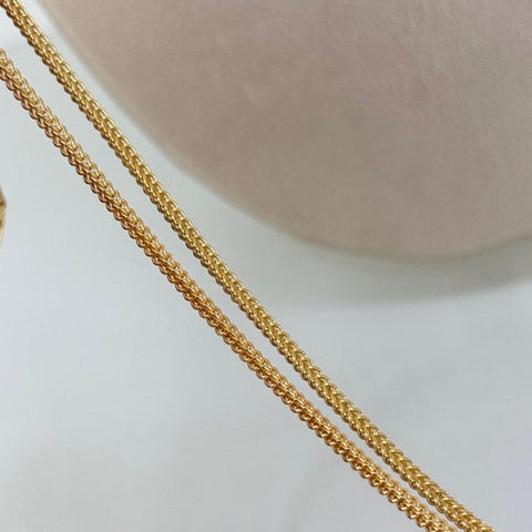 Cadena ● Franco Oro amarillo 18k +2 / 5,55 Gr / 2 mm / 50 Cm