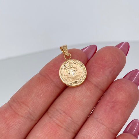 Dije San Benito Oro amarillo 0,83 Gr / 2,3 Cm †