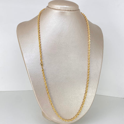 Cadena ● Lazo Oro amarillo 18k +1 / 10,09 Gr / 3,5 mm / 60 Cm †