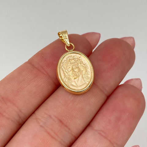 Dije Rostro Jesus Oro amarillo 18k 1 Gr / 2,5 Cm *