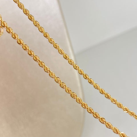 Cadena ● Lazo Oro amarillo 18k +1 / 2,6 Gr / 2,1 mm / 45 Cm *
