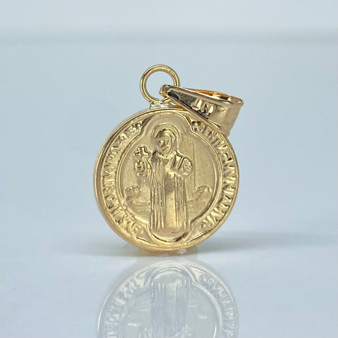 Dije San Benito Oro amarillo 0,83 Gr / 2,2 Cm †
