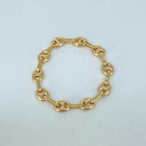 Anillo GC 10 Eslabones Oro amarillo / Talla 7/9 / 0,85 Gr / 3,3 mm *