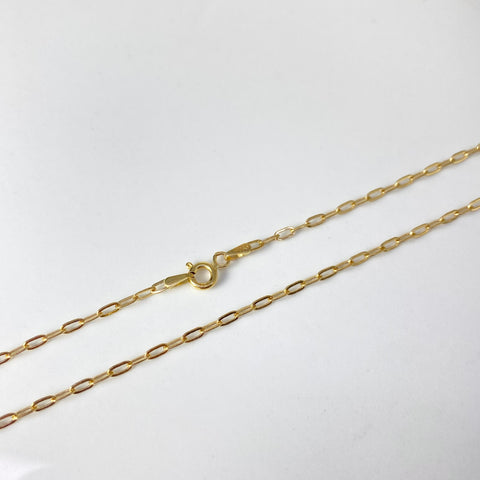 Cadena Italy Cajón Oro amarillo 18k 1,44 Gr / 1,6 mm / 45,5 Cm †