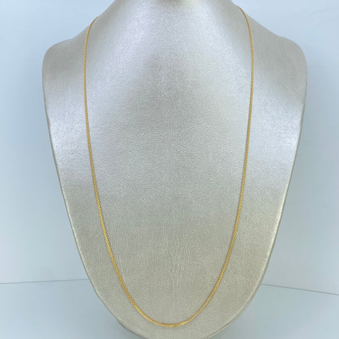 Cadena China Oro amarillo 18k 3,17 Gr / 1,3 mm / 60 Cm †