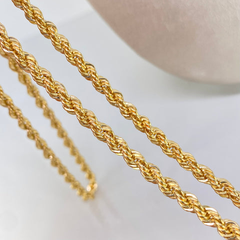 Cadena ● Lazo Oro amarillo 18k +1 / 9,95 Gr / 4,5 mm / 65 Cm