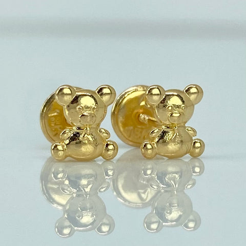 Topos Oso Oro amarillo 18k 0,82 Gr / 5,7 mm *