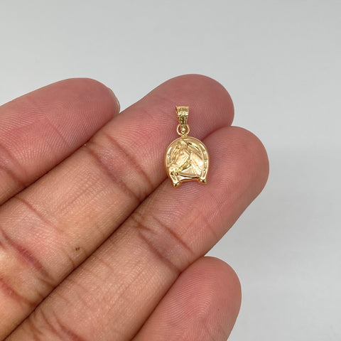 Dije Herradura Caballo Oro amarillo 0,51 Gr / 1,6 Cm *