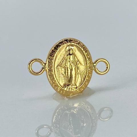 Herraje Virgen Milagrosa Oro amarillo 0,58 Gr / 1,6 Cm †