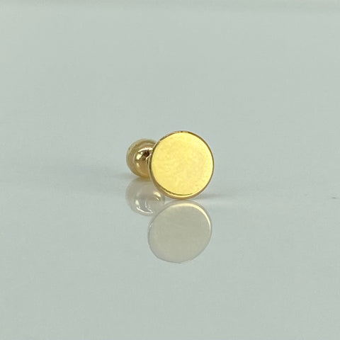 Piercing Circulo Plano / Oro Amarillo 18k (Joya) / 0,35gr / 5mm / (Oreja) *