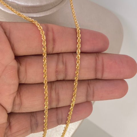 Cadena ● Lazo Oro amarillo 18k +1 / 4,2 Gr / 2,5 mm / 60 Cm *