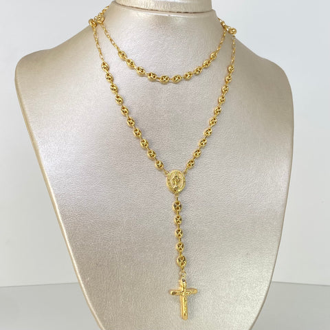 Rosario Virgen Milagrosa GC  Oro amarillo 18k 11,1 Gr / 5 mm / 65 Cm *