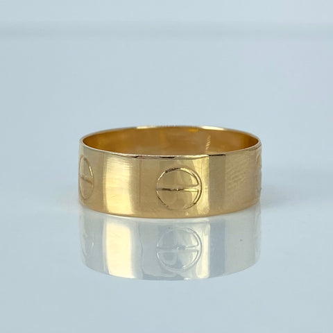 Anillo Tornillo CT Oro amarillo / Talla 5 1/2 / 1,53 Gr