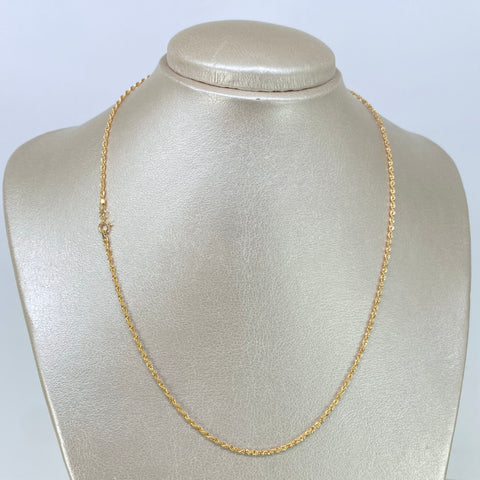 Cadena ● Lazo Oro amarillo 18k +1 / 1,37 Gr / 1,6 mm / 45 Cm *