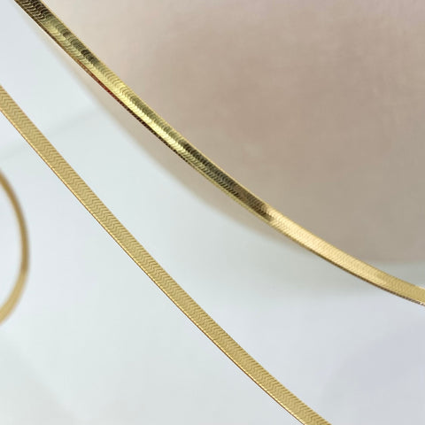 Cadena ● Espejo Oro amarillo 18k +3 / 4,42 Gr / 2,2 mm / 45 Cm