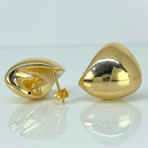 Candongas ● Lisas Oro amarillo 18k +3 / 4,45 Gr / 2 Cm