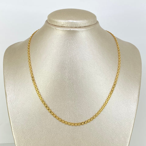 Cadena ● China Oro amarillo 18k 4,6 Gr / 3,3 mm / 45 Cm
