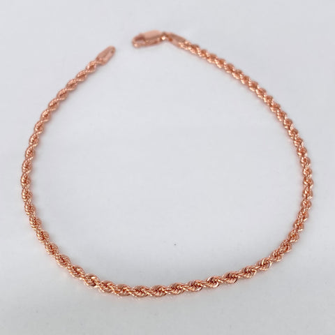 Pulso ● Lazo Oro rosa 18k +1 / 1,55 Gr / 2,2 mm / 19,2 Cm *