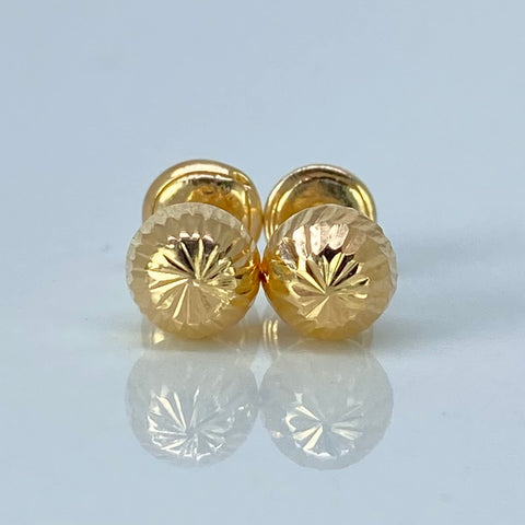 Topos Bolas Diamantadas Oro amarillo 0,79 Gr / 6 mm *