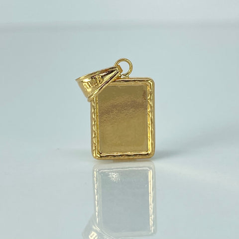 Dije Placa Rectangular Oro amarillo 0,9 Gr / 2,2 Cm