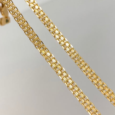 Cadena ● China Oro amarillo 18k +1 / 5,45 Gr / 3,1 mm / 60 Cm