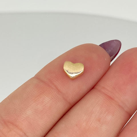 Herraje Corazon Oro amarillo 18k 0,42 Gr / 6 Cm  *