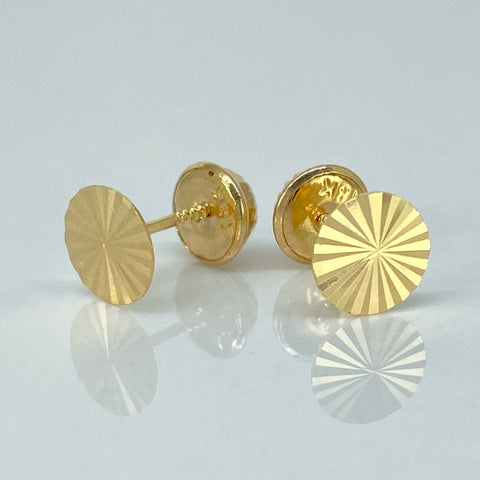 Topos Circulo Diamantados Oro amarillo 18k 0,55 Gr / 6 mm *