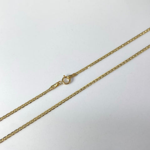 Cadena Italy Plana Escalera Oro amarillo 18k 1,67 Gr / 1,3 mm / 45 Cm *