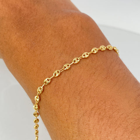 Pulso GC Diamantado Oro amarillo 2,25 Gr / 3,3 mm / 18,8 Cm †