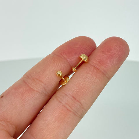 Topos Media Bolas Diamantadas Oro amarillo 0,4 Gr / 3 mm *