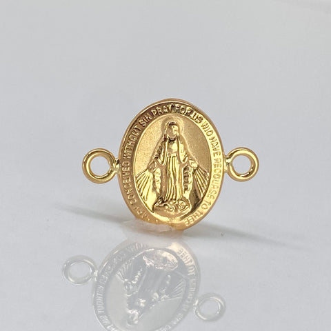 Herraje Virgen Milagrosa Oro amarillo 18k 0,6 Gr / 1,6 Cm †