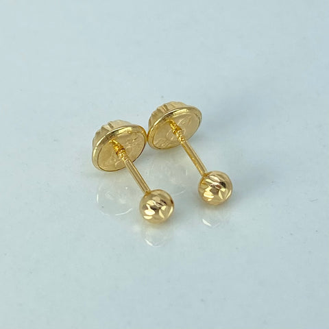 Topos Bolas Diamantadas Oro amarillo 0,43 Gr / 3 mm