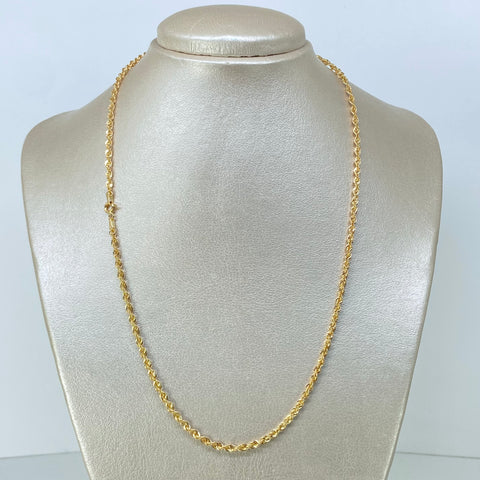 Cadena ● Lazo Oro amarillo 18k +1 / 3,1 Gr / 2,7 mm / 50 Cm †