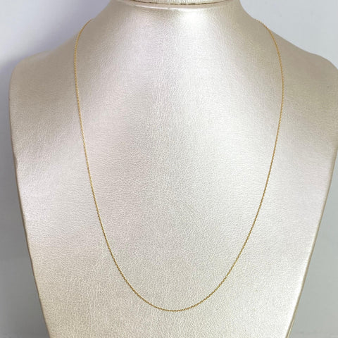 Cadena Italy Mini Aro Seguido Oro amarillo 18k 1,16 Gr / 0,5 mm / 50 Cm