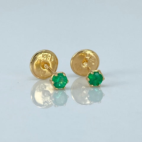 Topos Esmeraldas 17PTS Oro amarillo 18k 0,45 Gr / 2,6 mm *