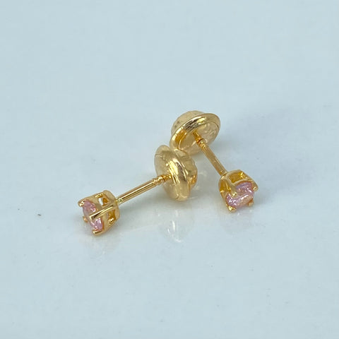 Topos Circon Rosa Oro amarillo 0,61 Gr / 2,5 mm *