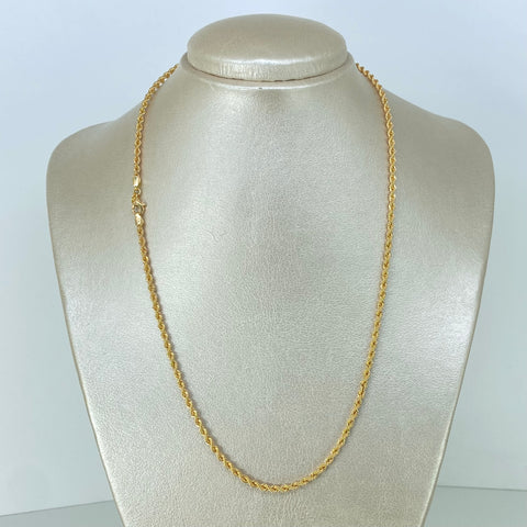 Cadena ● Lazo Oro amarillo 18k +1 / 5,1 Gr / 2,7 mm / 50 Cm †