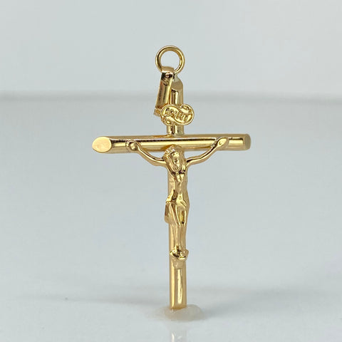 Dije Cruz Cristo Oro amarillo 18k 1,45 Gr / 4,3 Cm *