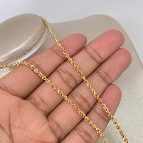 Cadena ● Lazo Oro amarillo 18k +1 / 5,1 Gr / 2,7 mm / 50 Cm †