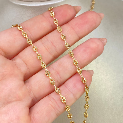 Cadena GC Diamantada Oro amarillo 18k 7,45 Gr / 3,3 mm / 60 Cm *