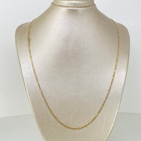 Cadena ● Tres Por Uno 3x1 Oro amarillo 18k 3,15 Gr / 2,3 mm / 60 Cm †